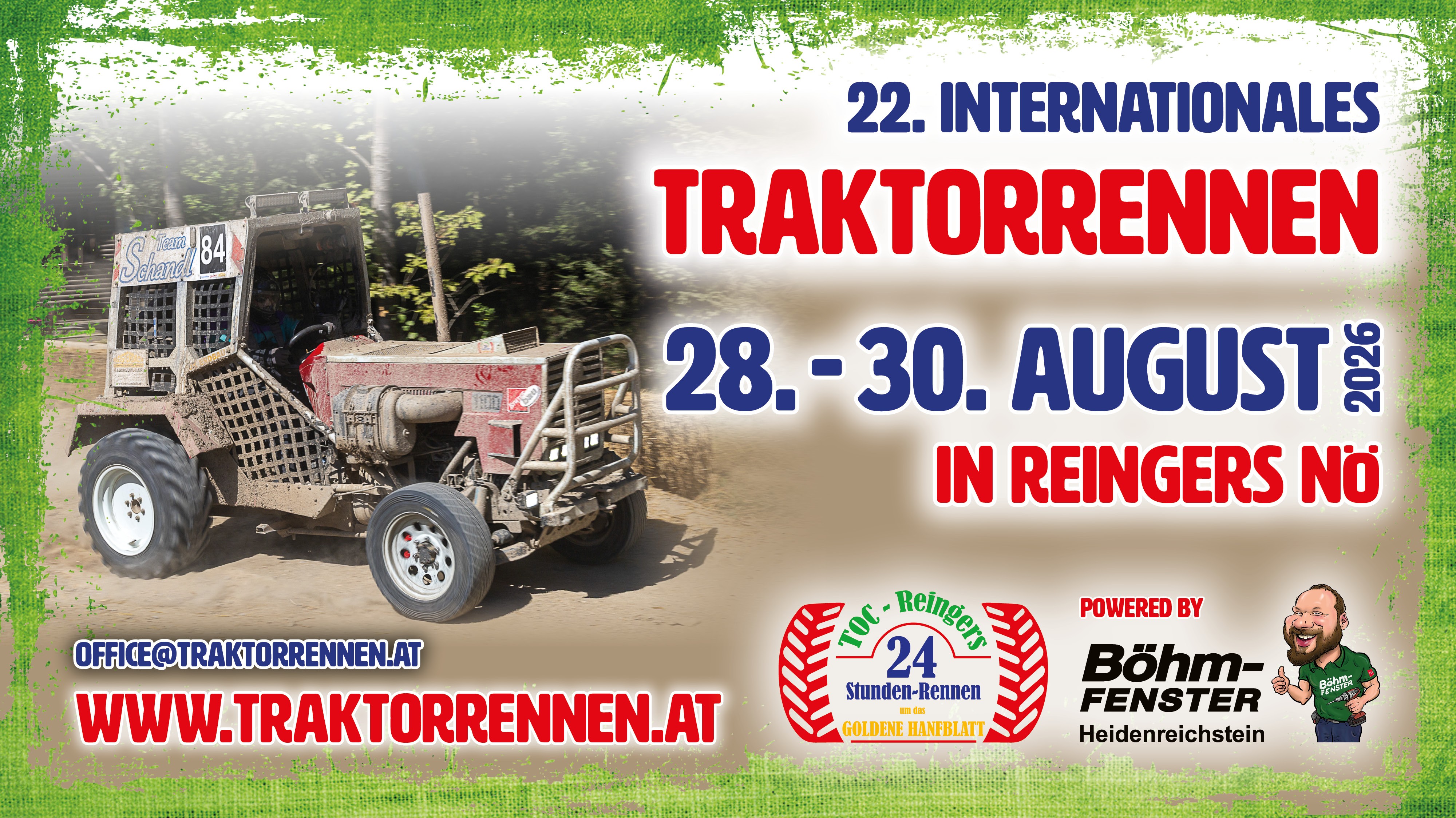 Ankündigung Traktorrennen 2026
